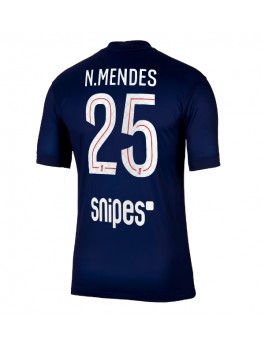 Moški Nogometna dresi replika Paris Saint-Germain Nuno Mendes #25 Domači 2025-26 Kratek rokav